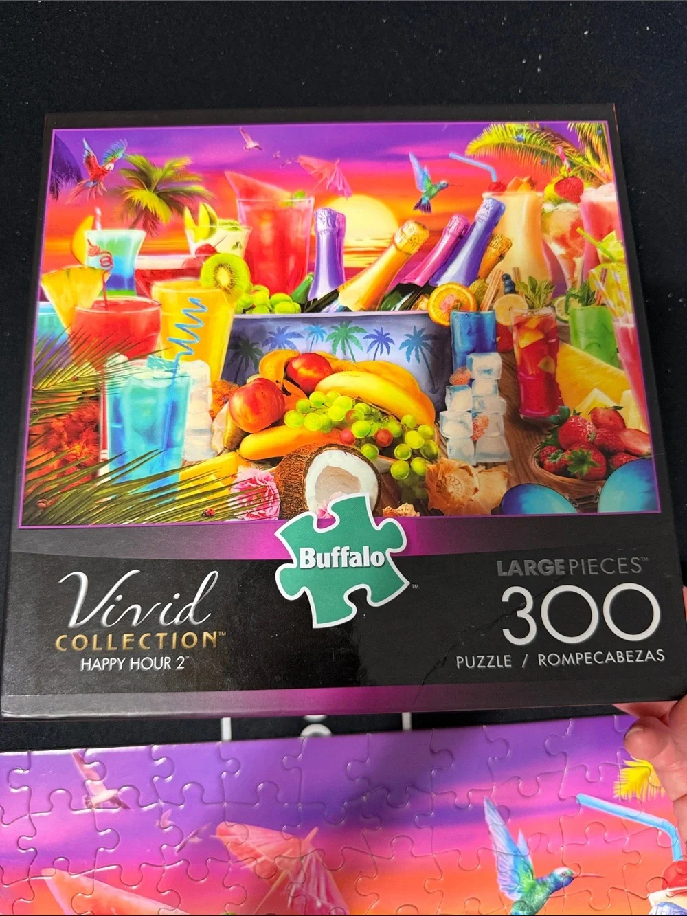 Buffalo Vivid Collection 300-Piece Tropical Cocktail Puzzle - Colorful